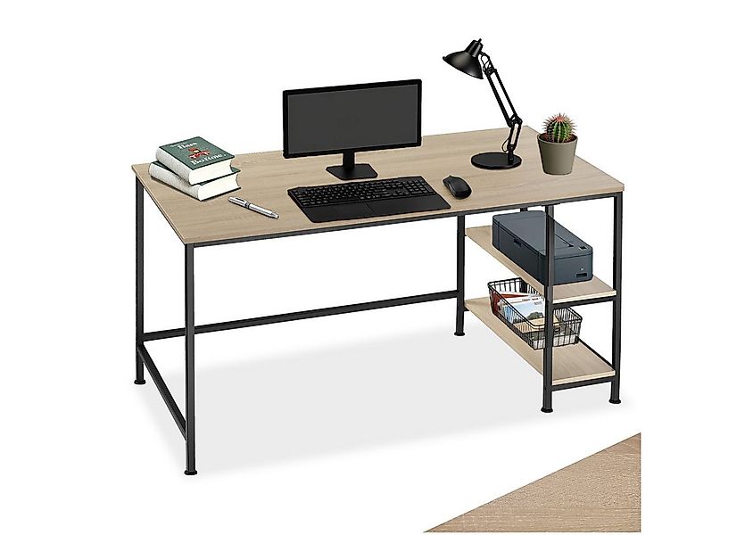 tectake Schreibtisch Computer-Schreibtisch (1-St., 1 tlg), Geradliniger Com günstig online kaufen