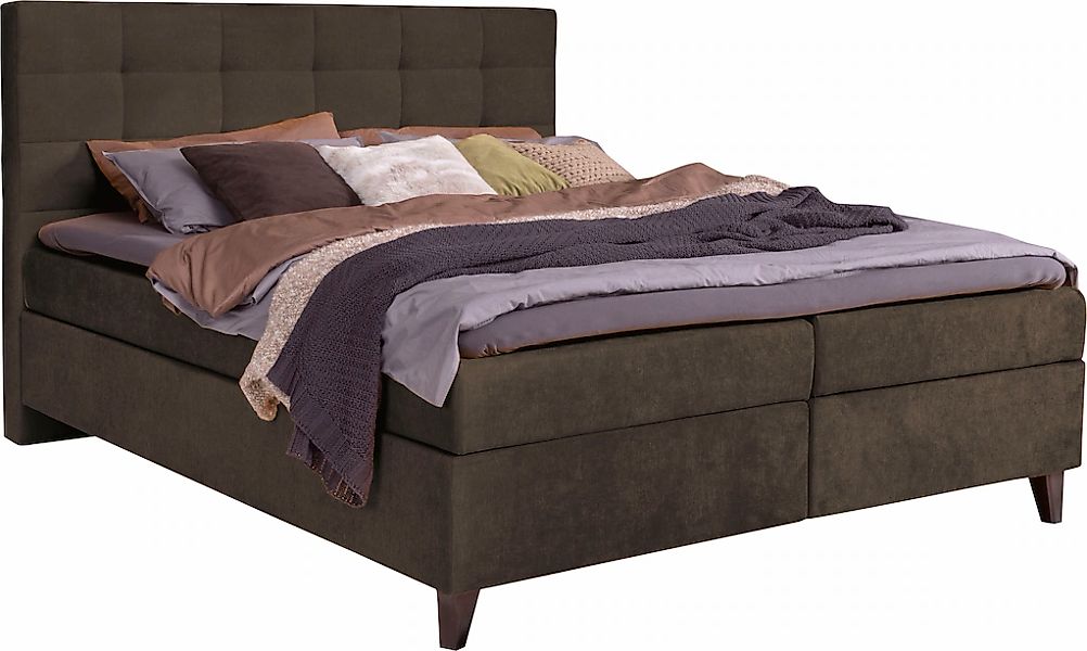 alina Boxspringbett "Neomi" inklusive Matratze und Topper günstig online kaufen