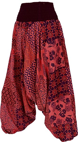 Guru-Shop Relaxhose Sommerliche Aladinhose Patchwork Pluderhose,.. günstig online kaufen