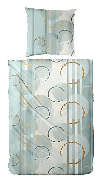 Primera Bettwäsche Biber-Bettwäsche Circular, Biber, 2 teilig, mit abstrakt günstig online kaufen