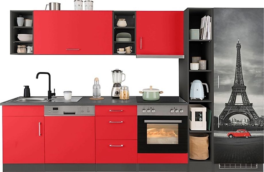KOCHSTATION Küchenzeile »KS-Paris – Küchen mit einzigartigen Fotomotiven au günstig online kaufen