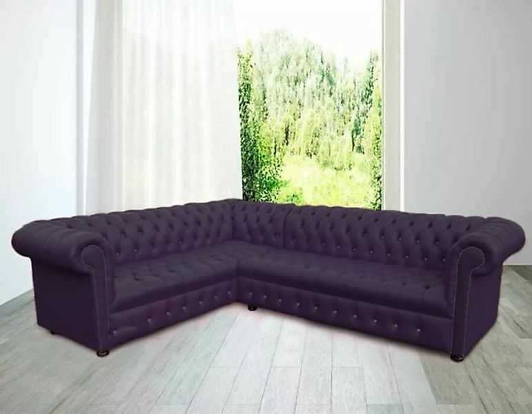 JVmoebel Chesterfield-Sofa Chesterfield Ecksofa Couch 210x300cm Maßfertigun günstig online kaufen