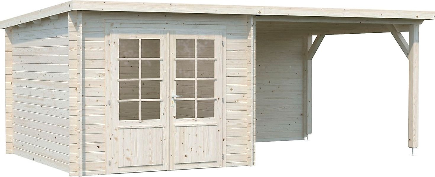 Palmako Gartenhaus "Ella", (Set), 6,9+8,2 m², mit Anbaudach günstig online kaufen