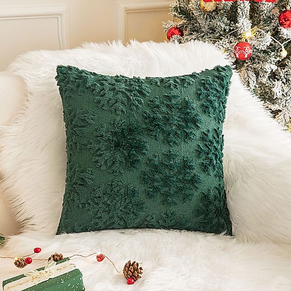 BTTO Kissenbezüge Kissenbezüge weihnachten 45x45cm,Schneeflocke/Baum Kissen günstig online kaufen