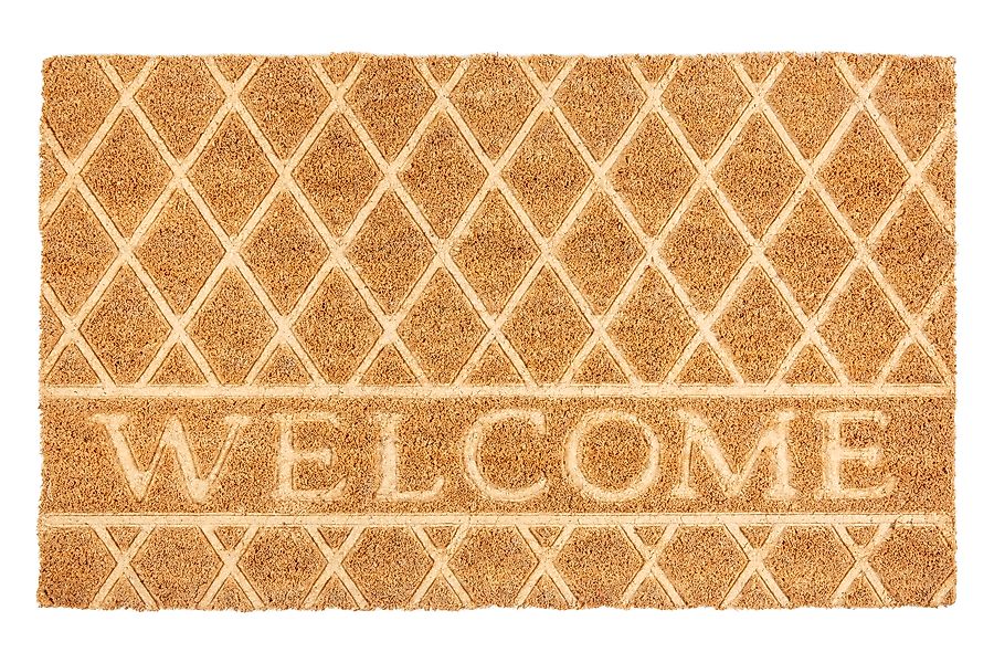ASTRA Fußmatte »Coco Shape, Welcome«, rechteckig, 15 mm Höhe, Türmatte, Kok günstig online kaufen