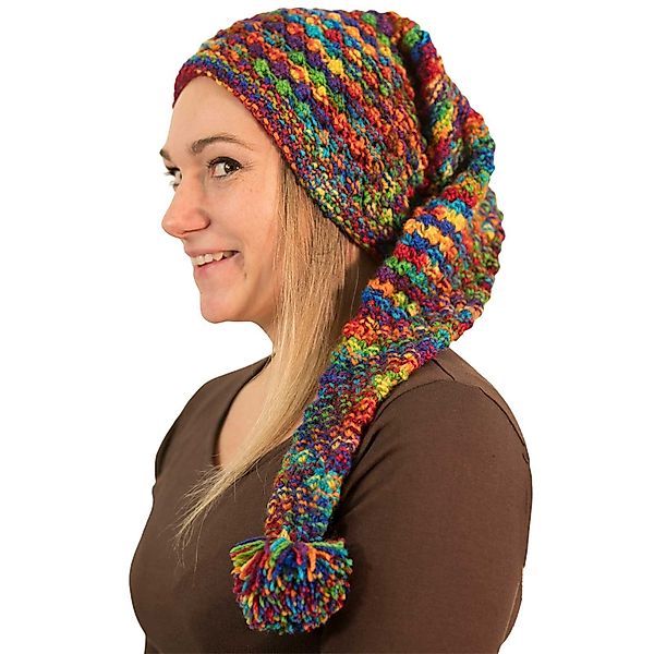 KUNST UND MAGIE Bommelmütze Strickmütze Zipfelmütze günstig online kaufen