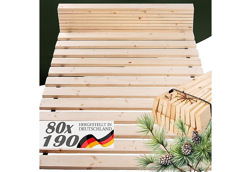 Rollrost Lattenrost Rolllattenrost 80 x 190 cm 20mm 300kg "stabiler Rollros günstig online kaufen