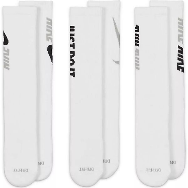 Nike Everyday Plus Cushioned Socken 3 Paare EU 38-42 White / Lt Smoke Grey günstig online kaufen
