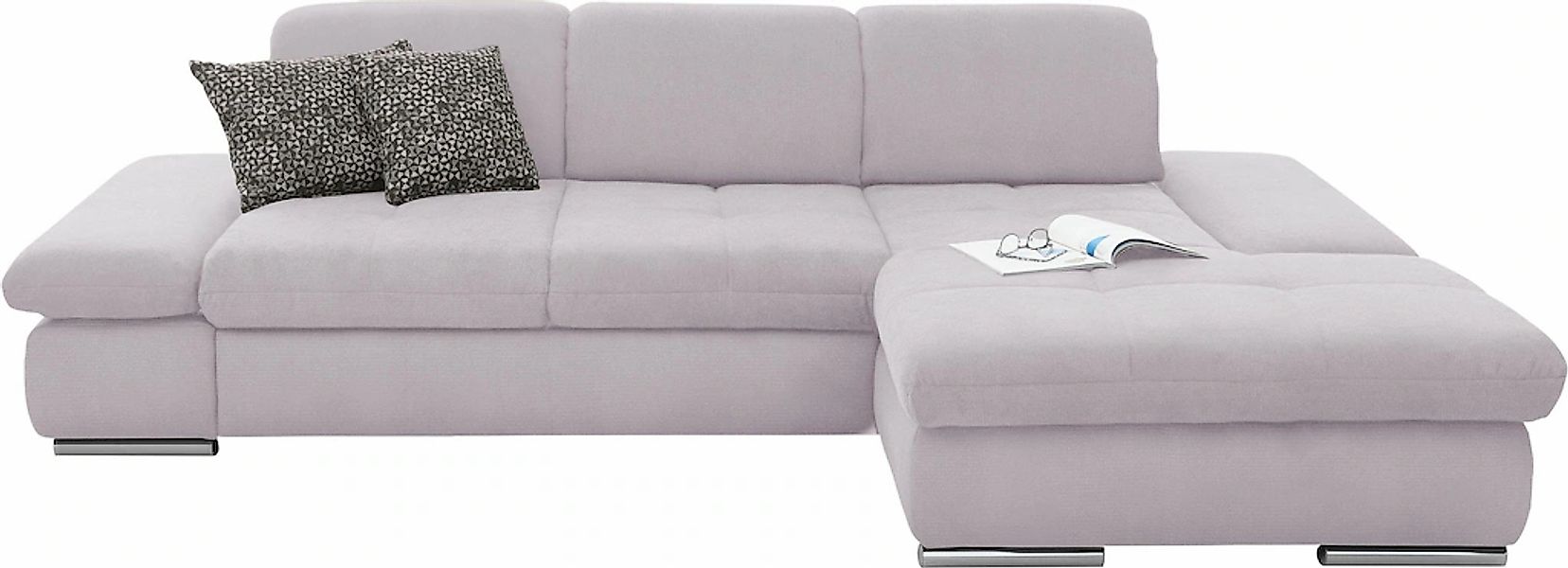 set one by Musterring Ecksofa »SO4100 V«, mit verstellbaren Kopfteilen, wah günstig online kaufen