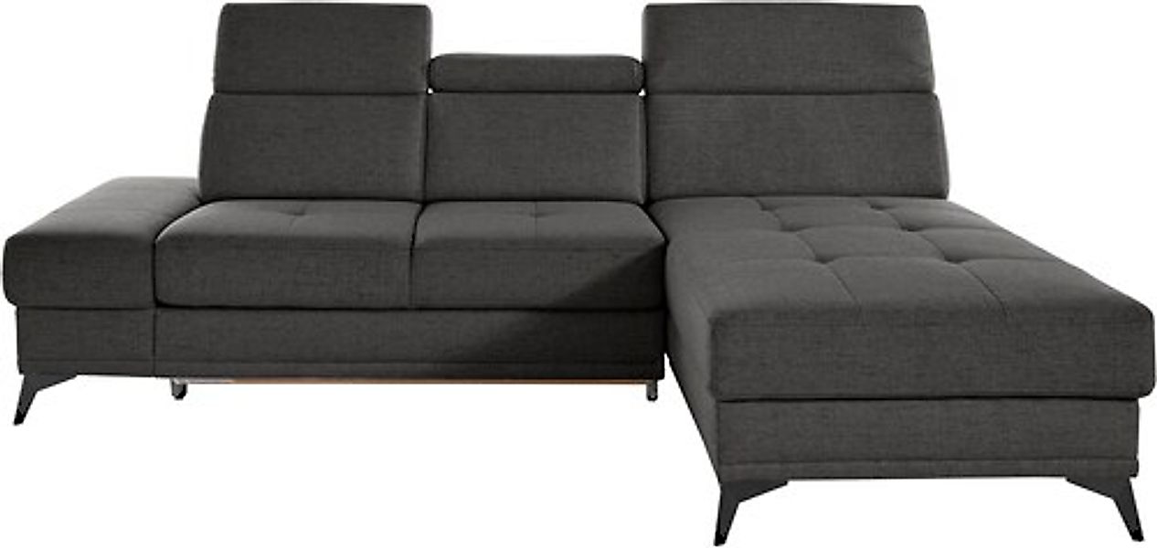 Home affaire Ecksofa »Cardiz L-Form« inkl.Kopfteilverstellung und Federkern günstig online kaufen