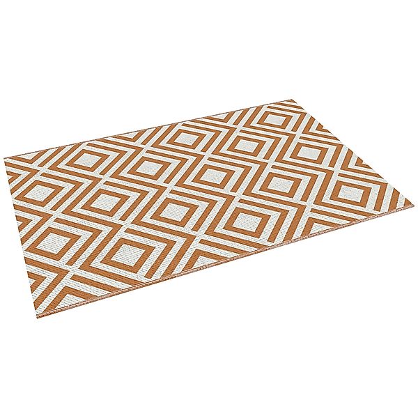 Outsunny Außenteppich für Balkon und Terrasse, Reversibler Teppich mit geom günstig online kaufen