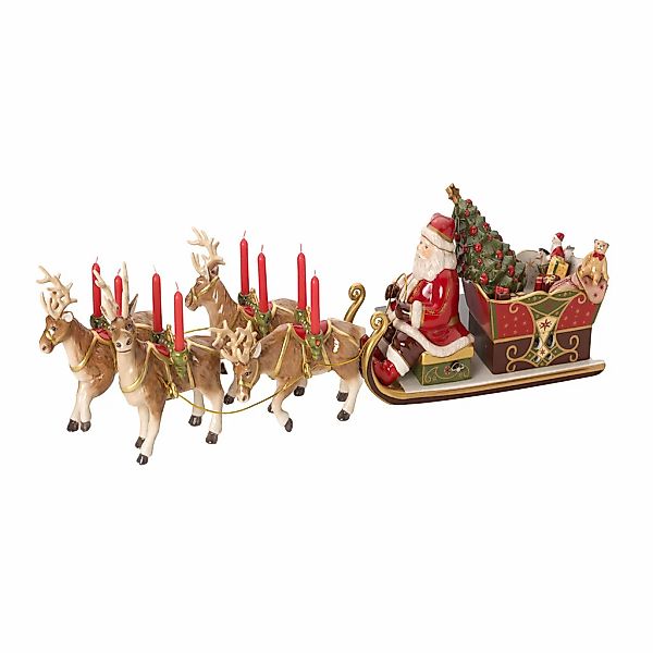 Villeroy & Boch Dekofigur "Santas Schlittenfahrt Christmas Toys Memory bunt günstig online kaufen