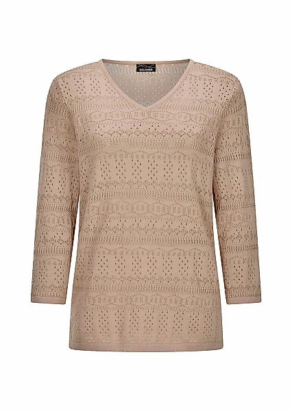 GOLDNER Rundhalspullover "Sommerpullover mit V-Ausschnitt" angenehmer Trage günstig online kaufen