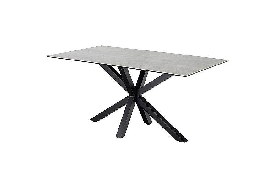 ACTONA GROUP Esstisch HEAVEN, Grau, Schwarz, Stahlgestell, Keramik, B 160 x günstig online kaufen