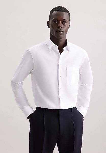 seidensticker Businesshemd "Schwarze Rose", Comfort 1/1 Covered-Button-Down günstig online kaufen
