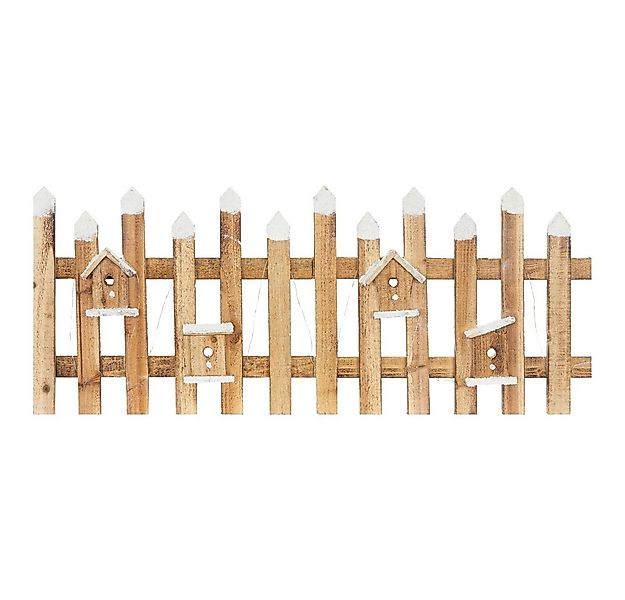 ECD Germany Weihnachtsfigur Deko Holz Zaun Mini Gartenzaun Mini-Lattenzaun, günstig online kaufen