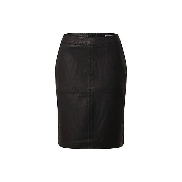 soyaconcept Jerseyrock Lederimitatrock ’für Damen in schwarz’ (1-tlg) günstig online kaufen