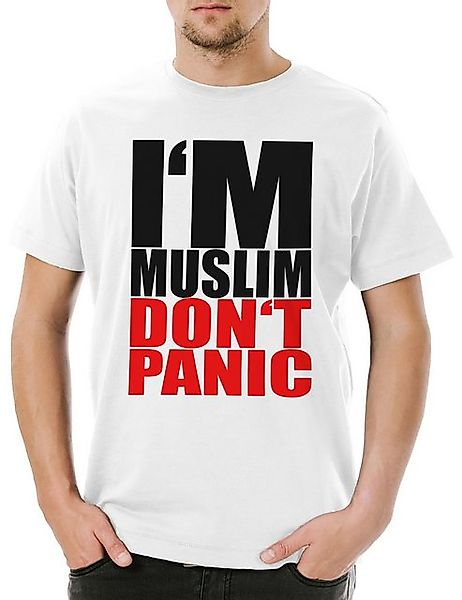 Urban Backwoods Print-Shirt I'm Muslim Don't Panic I Herren T-Shirt Islam M günstig online kaufen