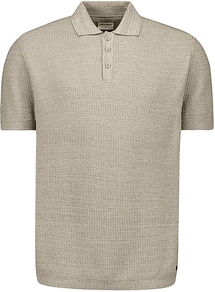 No Excess Knitted Poloshirt Taupe - Größe XXL günstig online kaufen