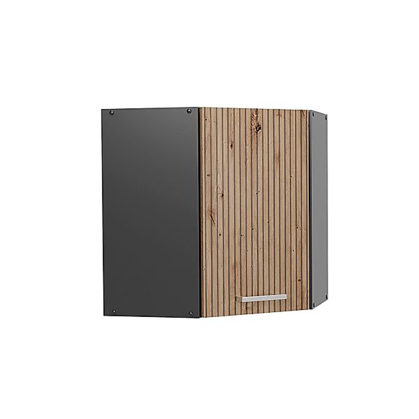 Vicco Eckhängeschrank R-Line Küchen-Eckschrank Artisan-Eiche/Anthrazit 57 c günstig online kaufen