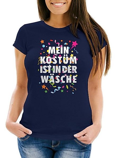 MoonWorks Print-Shirt Damen T-Shirt Fasching Karneval Kostüm Verkleidung La günstig online kaufen