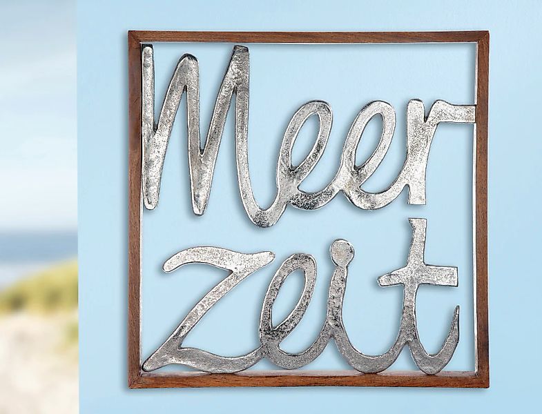 GILDE Wanddekoobjekt "Rahmen XXL Meerzeit" günstig online kaufen