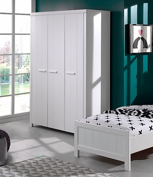 Vipack Kleiderschrank "Erik, Kleiderschrank 3-trg. mit viel Stauraum, MDF w günstig online kaufen