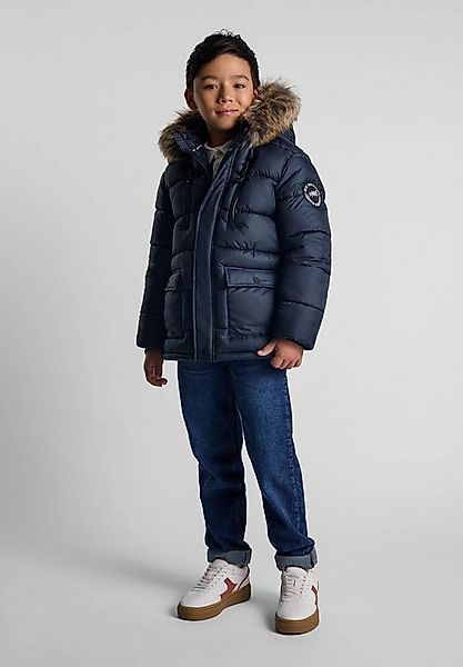 MINOTI Winterjacke Winterjacke mit Fleece-Futter und Kapuze mit Kunstfellbe günstig online kaufen