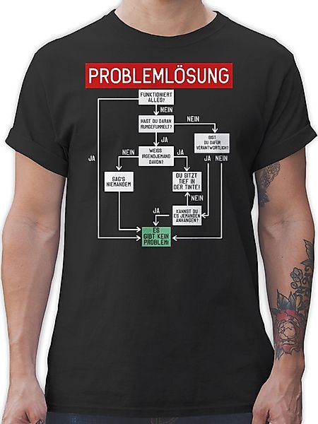 Shirtracer T-Shirt Problemlösung Sprüche Statement mit günstig online kaufen