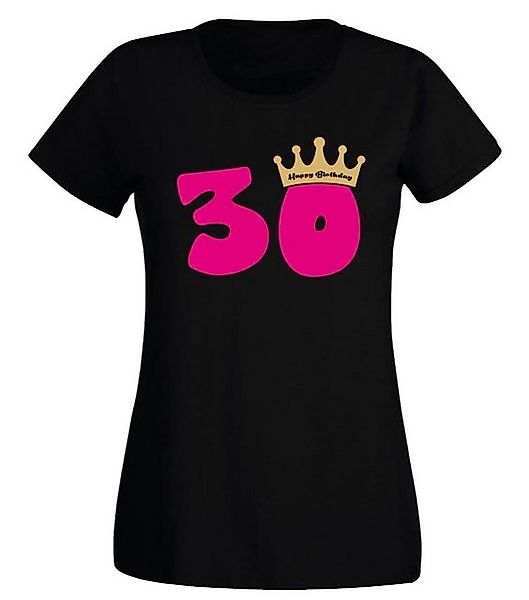 G-graphics T-Shirt Damen T-Shirt - 30 – Happy Birtday – mit Krone zum 30. G günstig online kaufen