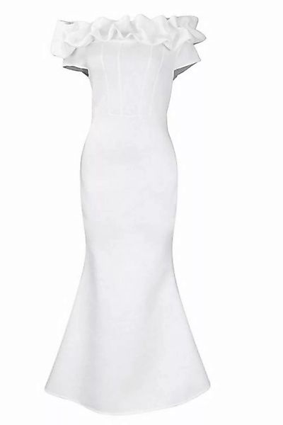 ZWY Dirndl Langes Damenkleid schmale Passform One-Shoulder-Rock Abendkleid günstig online kaufen