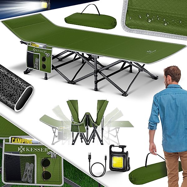 KESSER Campingliege Campingbett Feldbett Klappbar Klappbett günstig online kaufen
