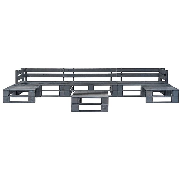 vidaXL Gartenlounge-Set 6-tlg. Garten-Sofagarnitur aus Paletten günstig online kaufen