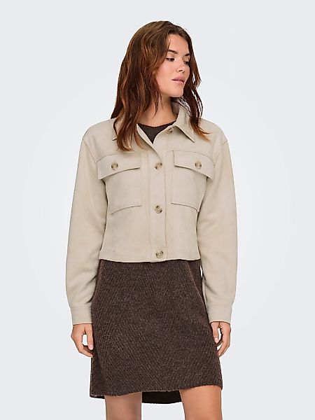 ONLY Kurzjacke "ONLBELICIA LIFE FAUX SUEDE JACKET OTW" aus weichem Wildlede günstig online kaufen