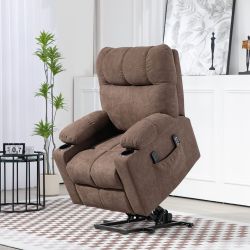 HOMCOM Massagesessel Elektrischer Aufstehsessel, Liegefunktion, Fernsteueru günstig online kaufen