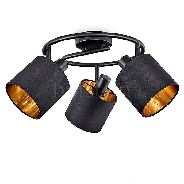hofstein Deckenleuchte moderne Deckenlampe aus Metall/Stoff günstig online kaufen