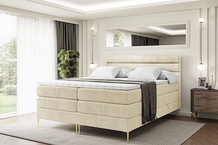 ALTDECOR Boxspringbett CELESTIA-F KING (Multipocket-Matratze H4, günstig online kaufen
