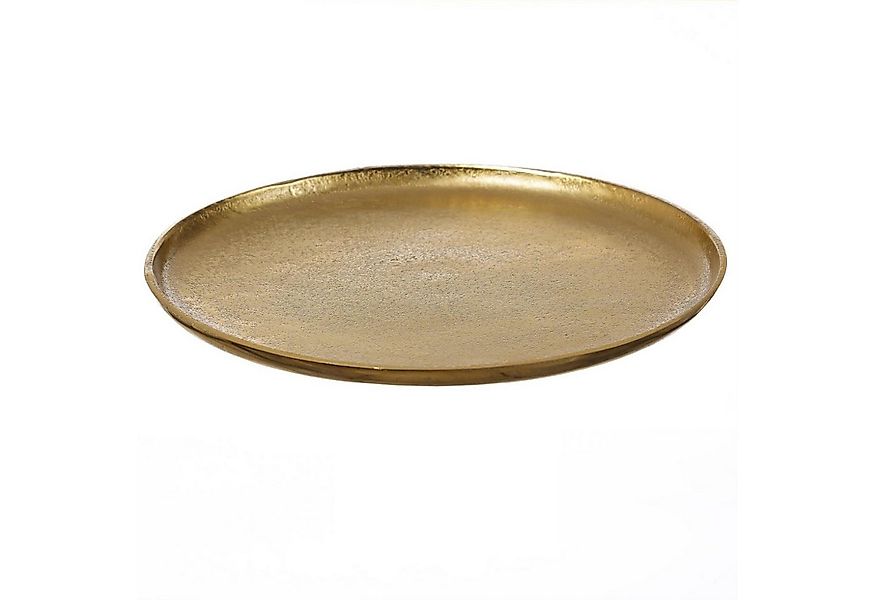 MARELIDA Dekoteller Dekoschale Dekotablett Kerzenteller Aluminium rund D: 3 günstig online kaufen