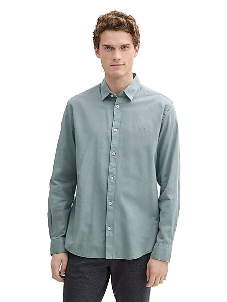 TOM TAILOR Langarmhemd mit Logo Stickerei günstig online kaufen