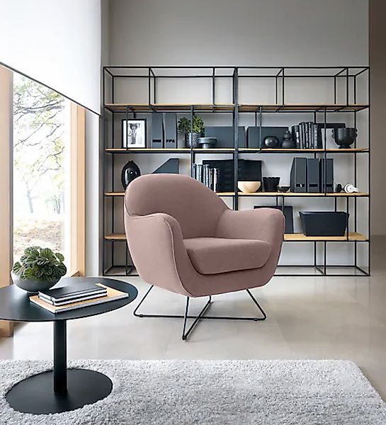 TRENDMANUFAKTUR Sessel »Evora, Loungesessel, Designsessel«, in zeitlosem St günstig online kaufen