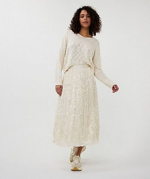 Esqualo Sommerrock Esqualo Pliseerock Changeant Creme 34 günstig online kaufen