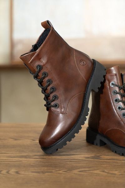 Remonte Schnürstiefelette Schnürboots, Blockabsatz, Profilsohle, mit günstig online kaufen