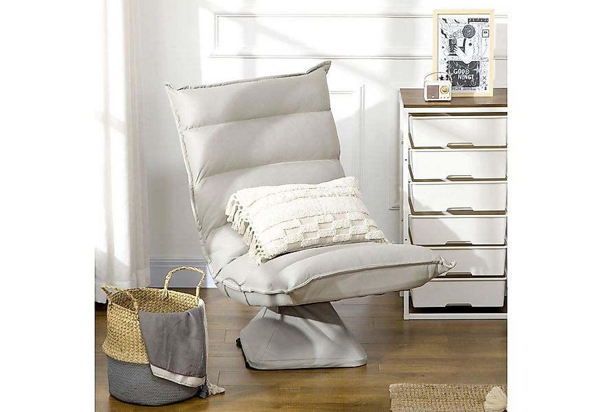 HOMCOM Relaxsessel Relaxsofa, mit Verstellbarer Lehne, Drehbarer Meditation günstig online kaufen