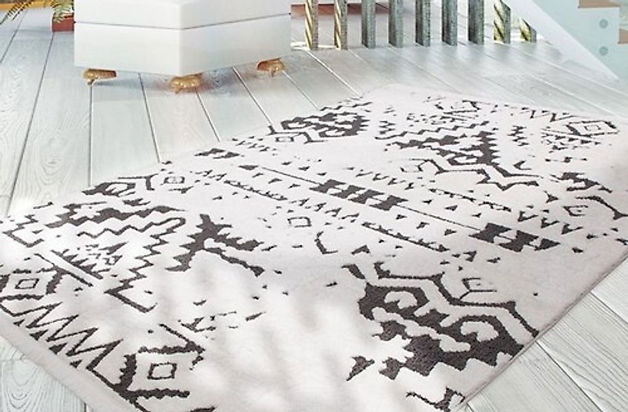 my home Teppich »Courtney«, rechteckig, 23 mm Höhe, ethno, Wohnzimmer günstig online kaufen