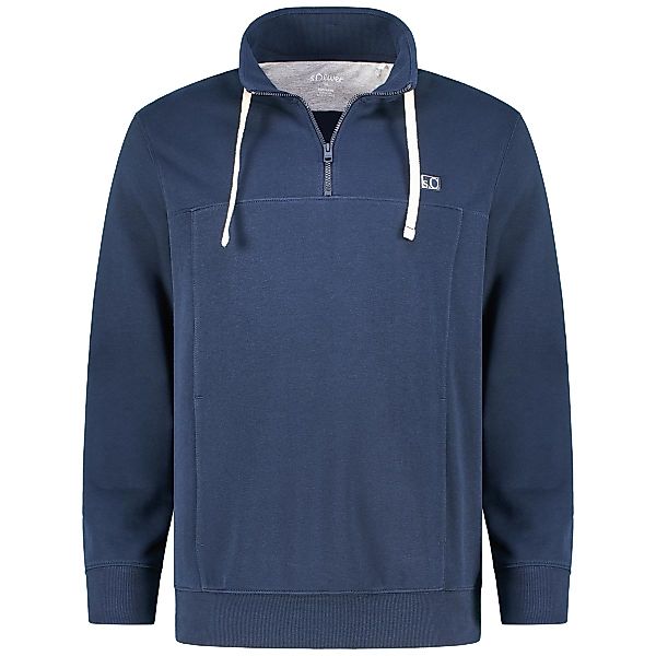 s.Oliver Sweatshirt aus Baumwollmischung Farbe blau Größe: 5XL günstig online kaufen