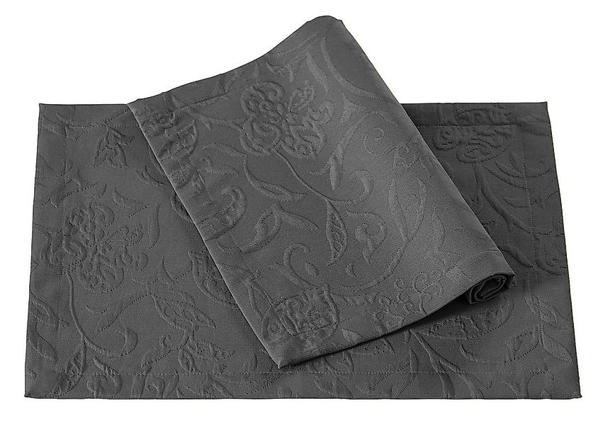 PICHLER Platzset Tischset 6er Set Cordoba Rechteck 035/050 granit, (Spar-Se günstig online kaufen