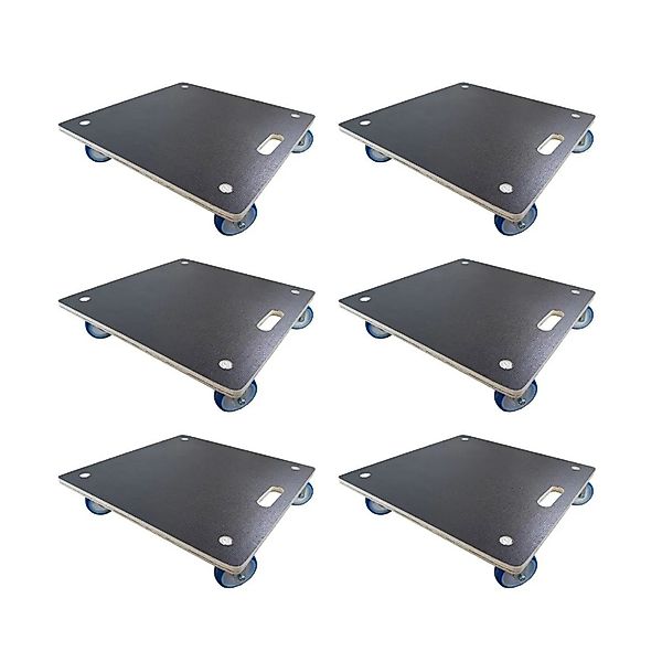 PROREGAL Mega Deal 6x Profi Transportroller Mit 4 Rollen HxBxT 15x58x58cm T günstig online kaufen