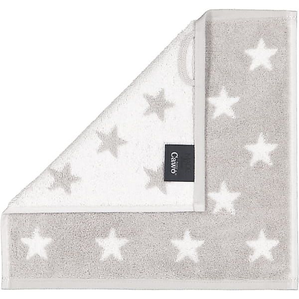 Cawö Handtücher NEW STARS Sterne klein 6261 - Farbe: platin/weiß - 76 - Sei günstig online kaufen