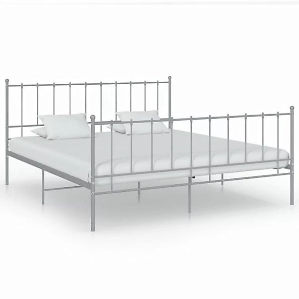 furnicato Bett Grau Metall 180x200 cm günstig online kaufen