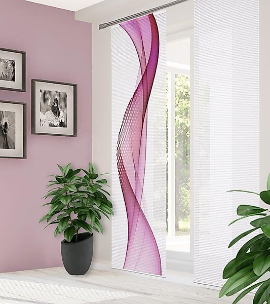 HOME in green Schiebegardine "NEVOLA" Paneelwagen 1 Stk. tlg. DIGITALBEDRUC günstig online kaufen